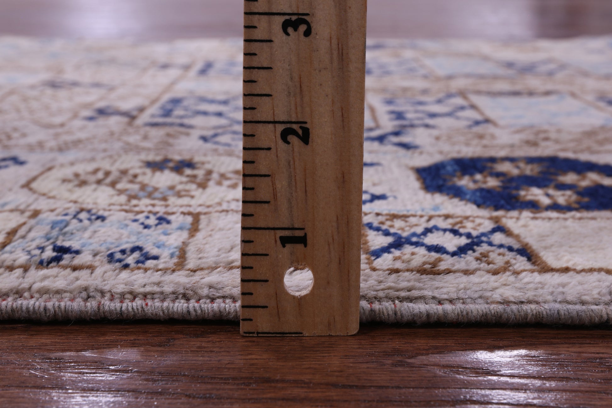 Ivory Turkmen Ersari Hand Knotted Wool Runner Rug - 2' 10" X 7' 10" - Golden Nile