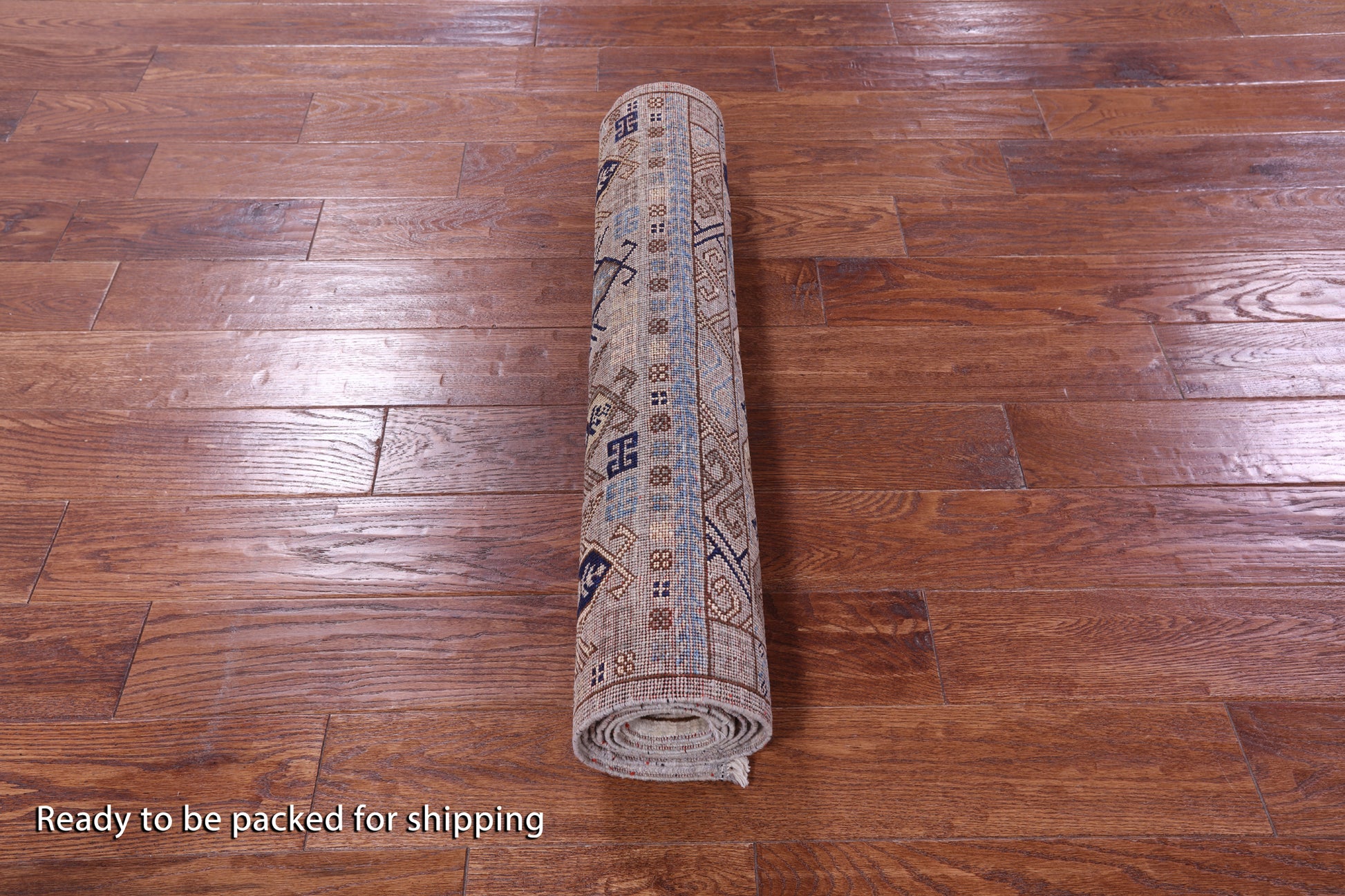Ivory Turkmen Ersari Hand Knotted Wool Runner Rug - 2' 10" X 7' 10" - Golden Nile