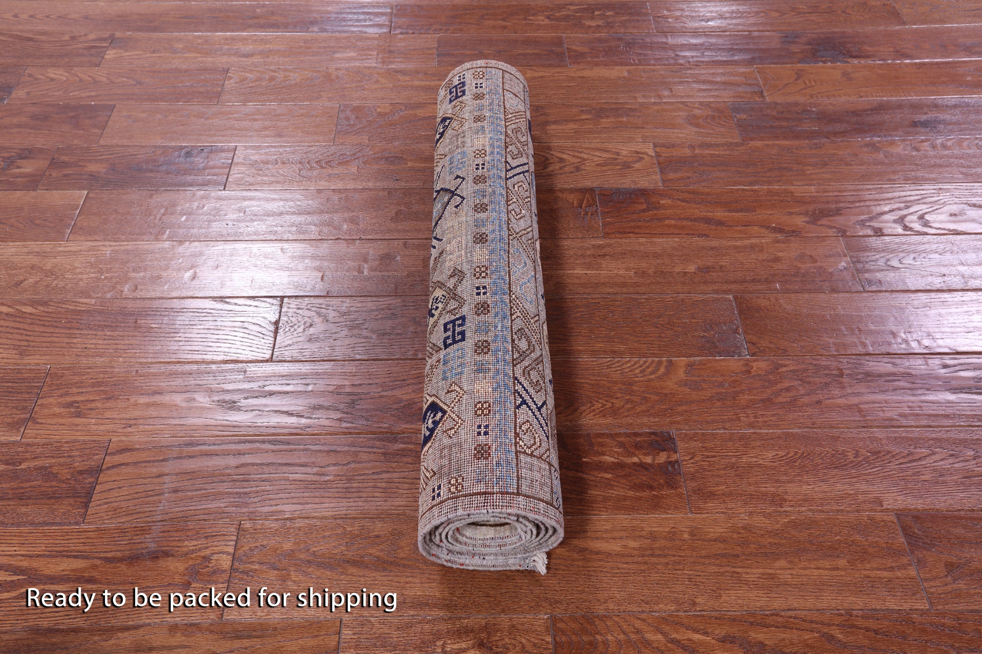 Ivory Turkmen Ersari Hand Knotted Wool Runner Rug - 2' 10" X 7' 10" - Golden Nile