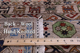 Turkmen Ersari Hand Knotted Wool Rug - 3' 11" X 5' 9" - Golden Nile