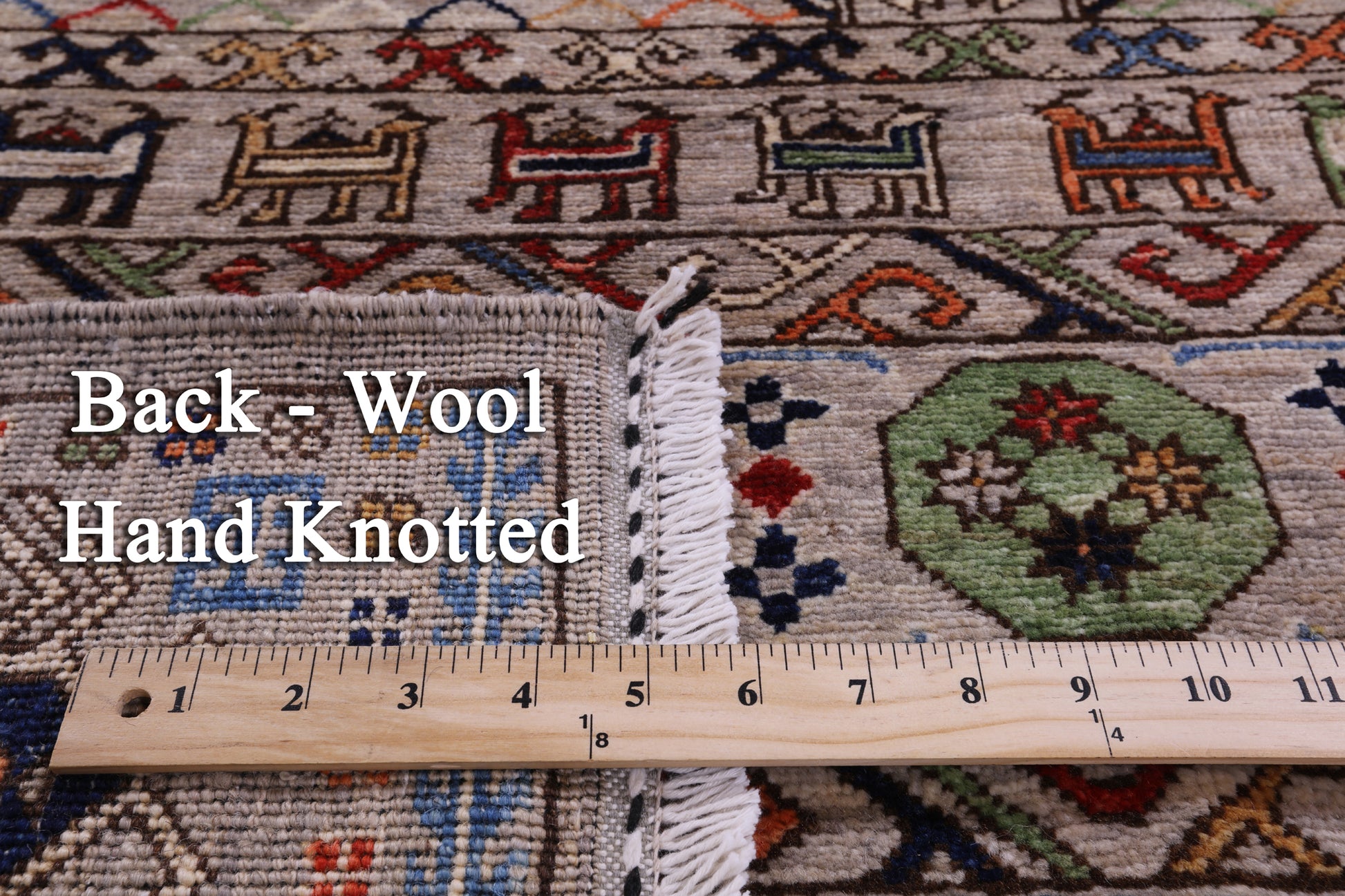 Turkmen Ersari Hand Knotted Wool Rug - 3' 11" X 5' 9" - Golden Nile