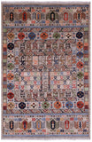 Turkmen Ersari Hand Knotted Wool Rug - 3' 11" X 5' 9" - Golden Nile