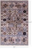 Turkmen Ersari Hand Knotted Wool Rug - 3' 2" X 4' 11" - Golden Nile