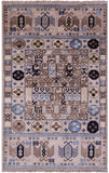 Turkmen Ersari Hand Knotted Wool Rug - 3' 2" X 4' 11" - Golden Nile