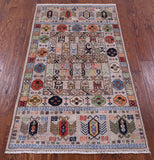 Turkmen Ersari Hand Knotted Wool Rug - 2' 11" X 5' 3" - Golden Nile