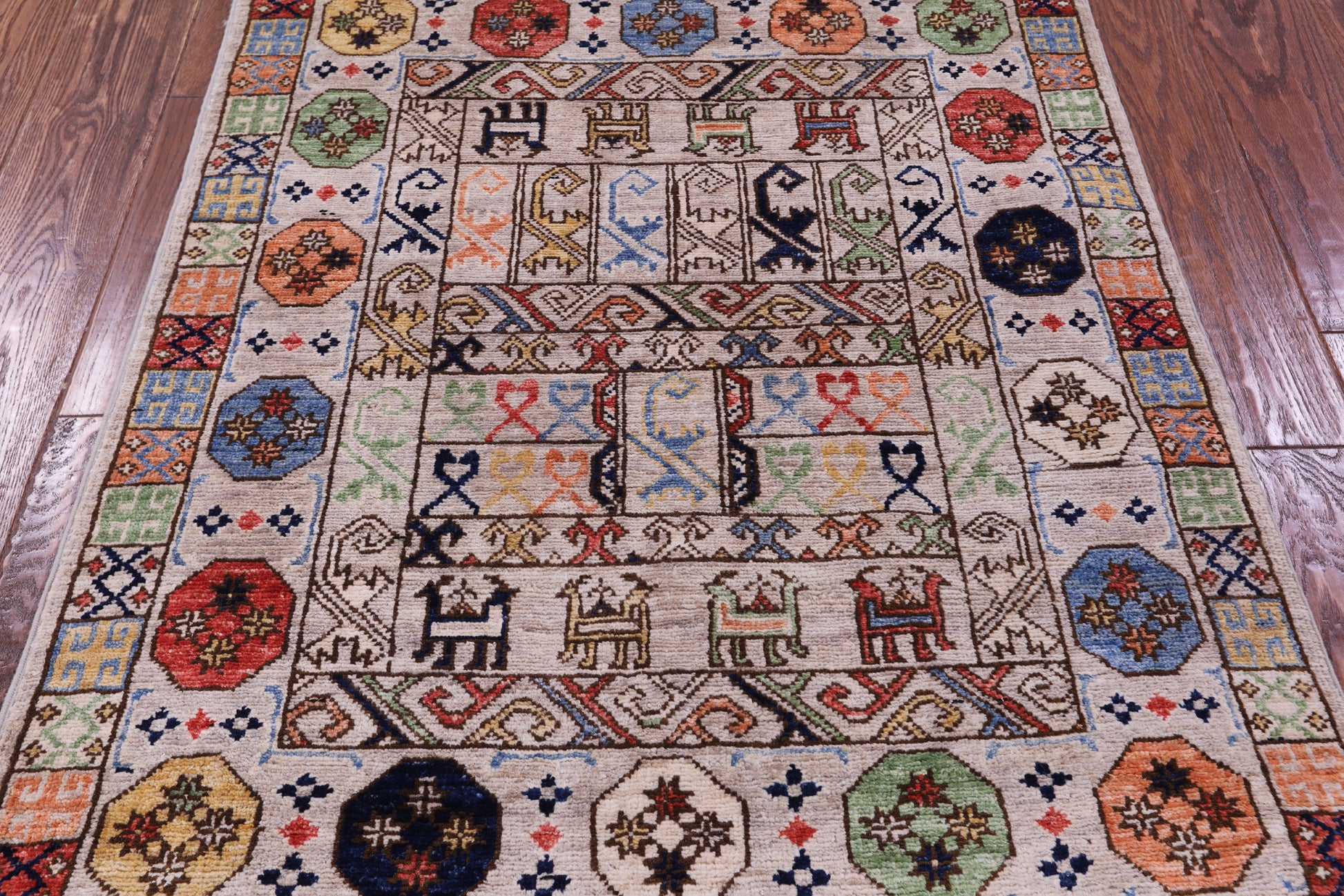 Turkmen Ersari Hand Knotted Wool Rug - 2' 11" X 5' 3" - Golden Nile