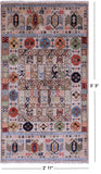 Turkmen Ersari Hand Knotted Wool Rug - 2' 11" X 5' 3" - Golden Nile