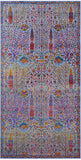 Blue Persian Ziegler Hand Knotted Wool & Silk Rug - 8' 1" X 16' 1" - Golden Nile