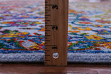 Blue Persian Ziegler Hand Knotted Wool & Silk Rug - 8' 1" X 16' 1" - Golden Nile