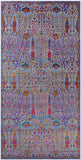 Blue Persian Ziegler Handmade Wool & Silk Rug - 9' 1" X 18' 0" - Golden Nile