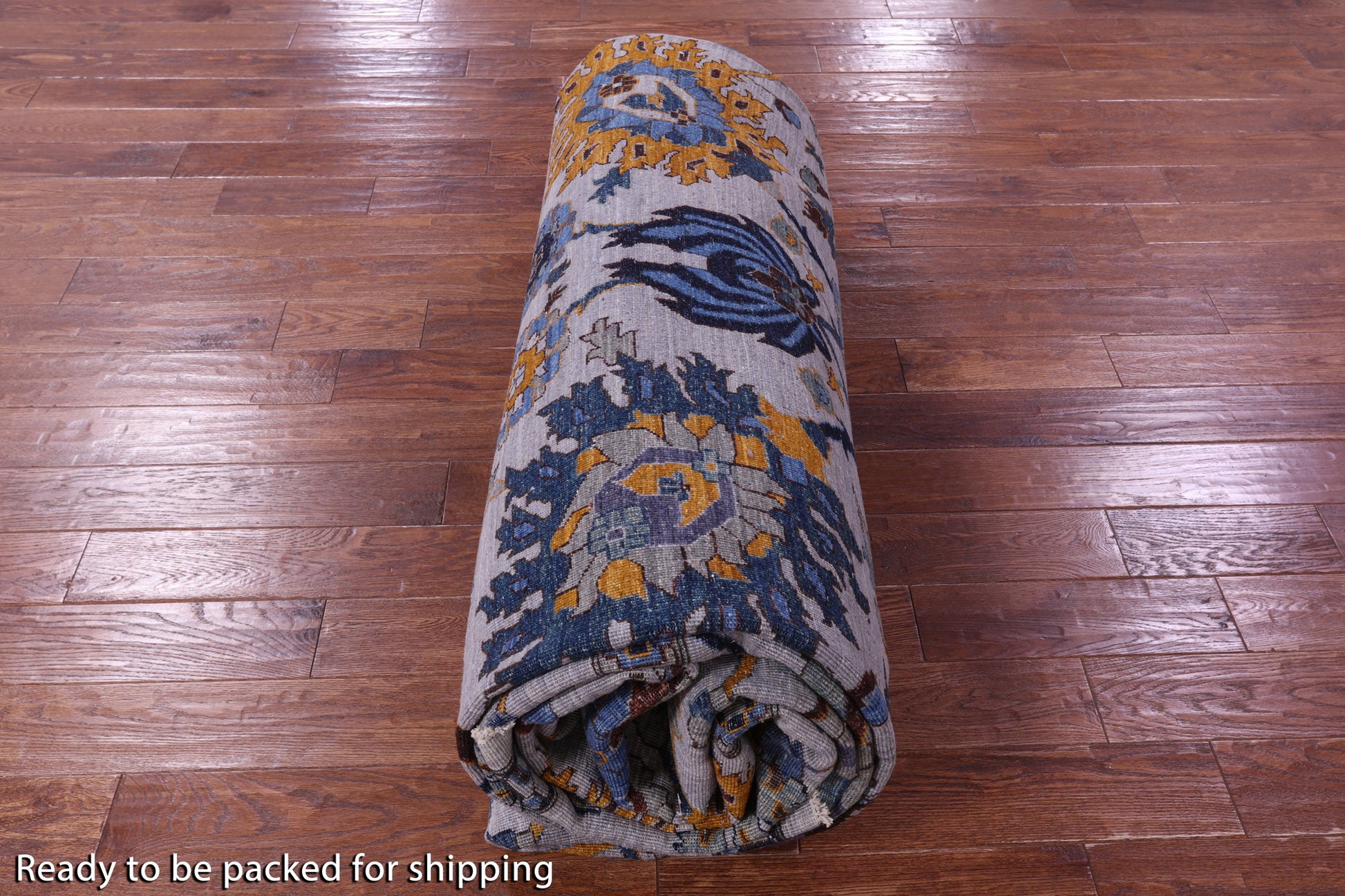 Grey Persian Tabriz Hand Knotted Wool Rug - 11' 11" X 17' 6" - Golden Nile