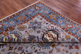 Grey Persian Fine Serapi Hand Knotted Wool Rug - 7' 11" X 9' 8" - Golden Nile