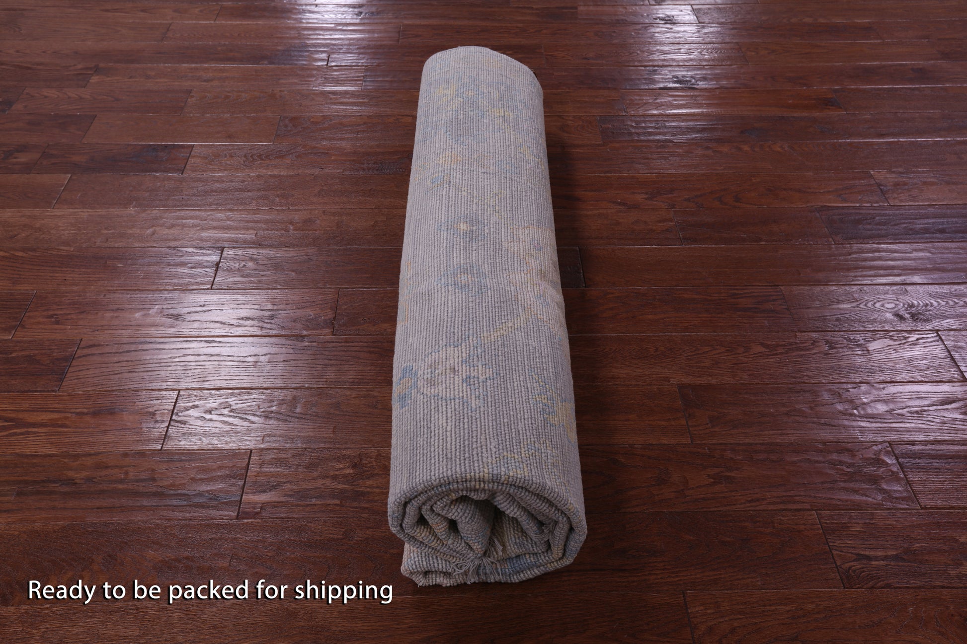 Silver Square Turkish Oushak Hand Knotted Wool Rug - 7' 10" X 7' 11" - Golden Nile