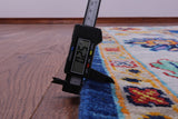 Blue Turkish Oushak Handmade Wool Rug - 8' 9" X 11' 11" - Golden Nile