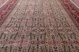 Ivory Turkish Hereke Handmade Wool Rug - 11' 9" X 17' 5" - Golden Nile