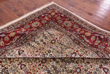 Ivory Turkish Hereke Handmade Wool Rug - 11' 9" X 17' 5" - Golden Nile