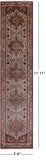 Ivory Persian Heriz Serapi Hand Knotted Wool Runner Rug - 2' 6" X 11' 11" - Golden Nile