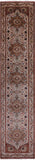 Ivory Persian Heriz Serapi Hand Knotted Wool Runner Rug - 2' 6" X 11' 11" - Golden Nile