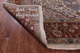 Ivory Square Persian Fine Serapi Hand Knotted Wool Rug - 8' 9" X 8' 10" - Golden Nile