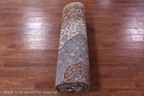 Ivory Persian Heriz Serapi Handmade Wool Rug - 7' 9" X 9' 10" - Golden Nile