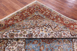 Ivory Persian Heriz Serapi Handmade Wool Rug - 7' 9" X 9' 10" - Golden Nile
