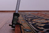 Rust Geometric Heriz Serapi Hand Knotted Wool Rug - 9' 0" X 18' 3" - Golden Nile