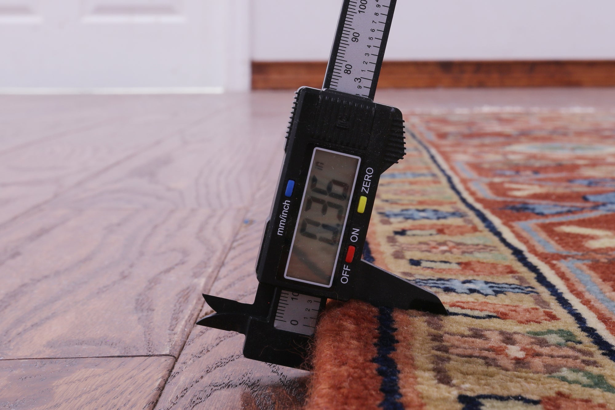 Rust Square Geometric Heriz Serapi Handmade Wool Rug - 9' 11" X 9' 11" - Golden Nile