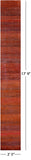 Orange Savannah Grass Hand Knotted Wool & Silk Runner Rug - 2' 5" X 17' 9" - Golden Nile