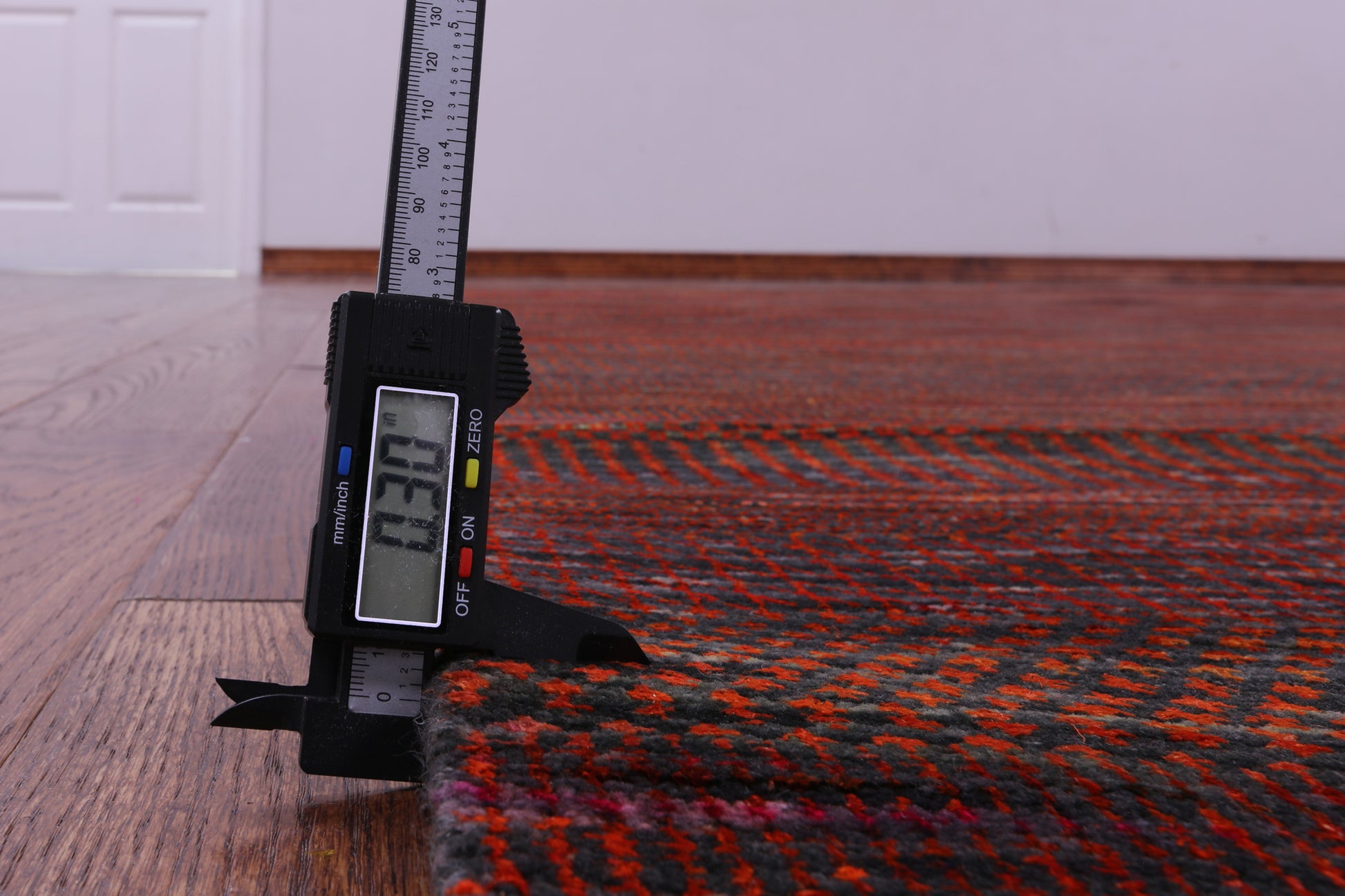 Orange Savannah Grass Hand Knotted Wool & Silk Rug - 8' 11" X 11' 10" - Golden Nile