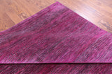 Pink Savannah Grass Hand Knotted Wool & Silk Rug - 9' 10" X 14' 0" - Golden Nile
