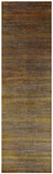 Gold Savannah Grass Hand Knotted Wool & Silk Rug - 5' 0" X 16' 7" - Golden Nile