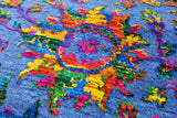 Blue Persian Ziegler Hand Knotted Wool & Silk Rug - 9' 0" X 12' 1" - Golden Nile