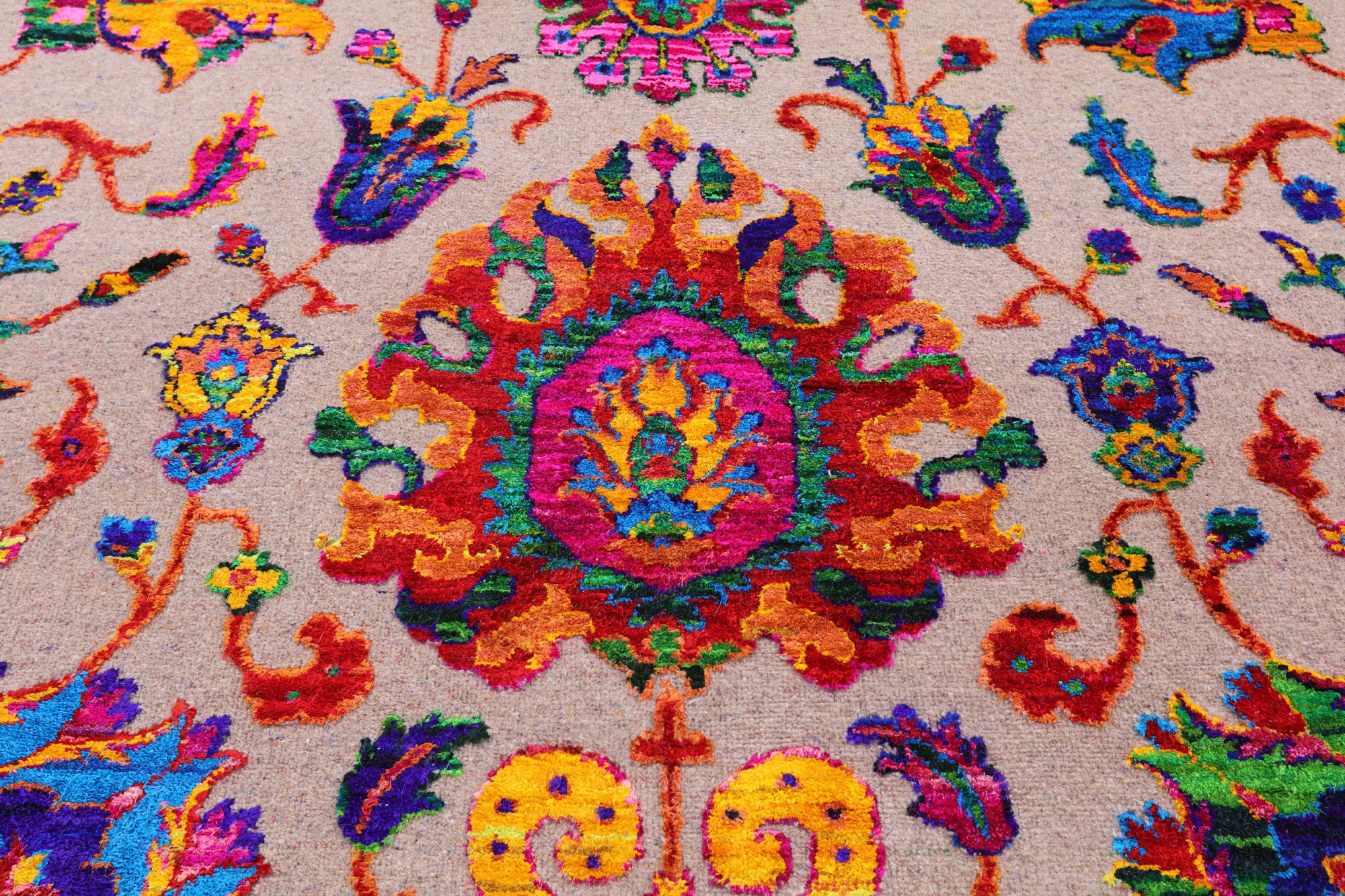Persian Tabriz Hand Knotted Wool & Silk Rug - 9' 0" X 11' 11" - Golden Nile