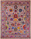 Persian Tabriz Hand Knotted Wool & Silk Rug - 9' 0" X 11' 11" - Golden Nile