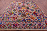 Persian Tabriz Hand Knotted Wool & Silk Rug - 9' 0" X 11' 11" - Golden Nile