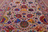 Persian Tabriz Hand Knotted Wool & Silk Rug - 9' 0" X 11' 11" - Golden Nile