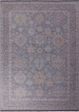 Grey Geometric Fine Serapi Hand Knotted Wool Rug - 14' 3" X 20' 0" - Golden Nile