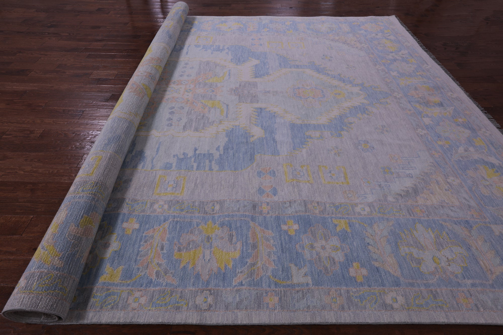 Silver Persian Bakshaish Hand Knotted Wool Rug - 12' 1" X 18' 0" - Golden Nile