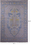 Silver Persian Bakshaish Hand Knotted Wool Rug - 12' 1" X 18' 0" - Golden Nile