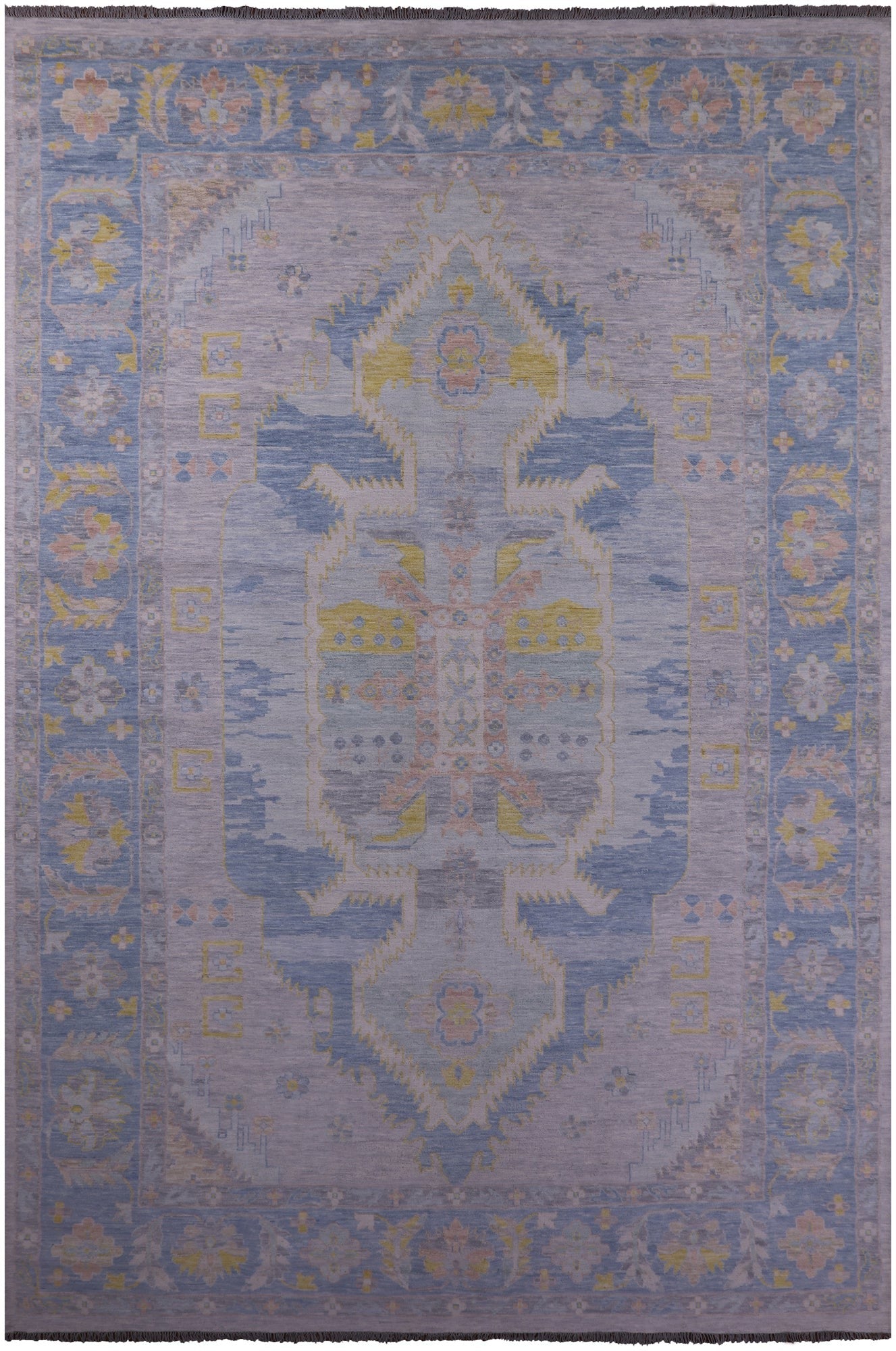 Silver Persian Bakshaish Hand Knotted Wool Rug - 12' 1" X 18' 0" - Golden Nile