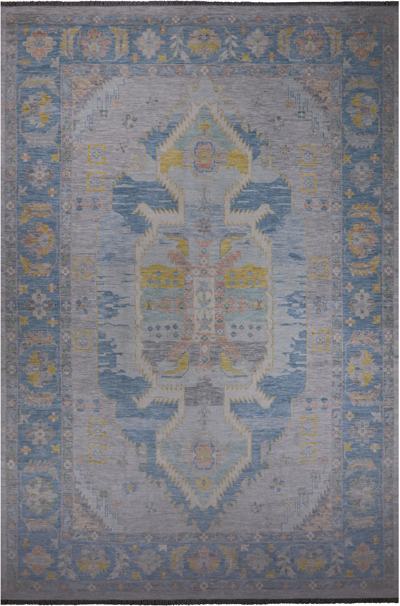 Silver Persian Bakshaish Hand Knotted Wool Rug - 12' 1" X 18' 0"