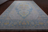Silver Persian Bakshaish Hand Knotted Wool Rug - 12' 1" X 18' 0"