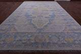 Silver Persian Bakshaish Hand Knotted Wool Rug - 12' 1" X 18' 0" - Golden Nile