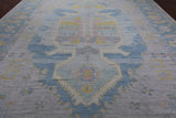 Silver Persian Bakshaish Hand Knotted Wool Rug - 12' 1" X 18' 0"