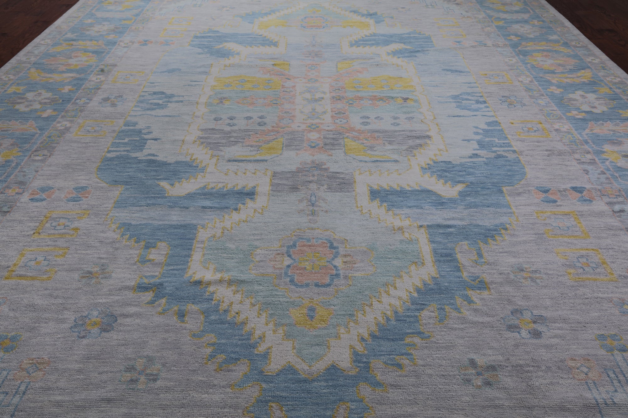 Silver Persian Bakshaish Hand Knotted Wool Rug - 12' 1" X 18' 0"