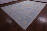 Silver Persian Bakshaish Hand Knotted Wool Rug - 12' 1" X 18' 0" - Golden Nile