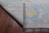 Silver Persian Bakshaish Hand Knotted Wool Rug - 12' 1" X 18' 0"