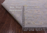 Silver Geometric Fine Serapi Hand Knotted Wool Rug - 12' 1" X 18' 3" - Golden Nile