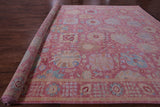 Pink Persian Sultanabad Hand Knotted Wool Rug - 12' 2" X 18' 2" - Golden Nile