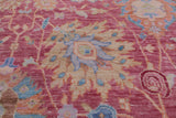 Pink Persian Sultanabad Hand Knotted Wool Rug - 12' 2" X 18' 2" - Golden Nile